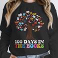 100 Days In The Books Reading Teacher 100th Day Of School Unisex Sweatshirt, novelty gifts, funny gifts