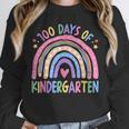 100th Day Of Kindergarten Teacher Kids 100 Days Smarter Unisex Sweatshirt, novelty gifts, funny gifts