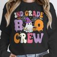 2nd Grade Boo Crew Spooky Second Grade Halloween Teacher Unisex Sweatshirt, novelty gifts, funny gifts
