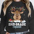 2nd Grade Teacher Christmas Second Grade Squad Reindeer Xmas For Men Women Kids Unisex Sweatshirt, novelty gifts, funny gifts