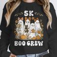 5K Boo Crew Halloween Teacher K5 Floral Ghost Trick Or Teach Unisex Sweatshirt, novelty gifts, funny gifts