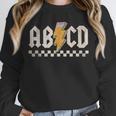 ABCD Back In Class First Day Back To School Teacher Student Unisex Sweatshirt, novelty gifts, funny gifts