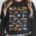 Alphabet Vehicles ABCs Learning Teachers Kids Boys Girls Unisex Sweatshirt, novelty gifts, funny gifts