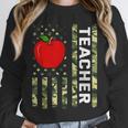 American Flag Camouflage Teacher Patriotic 4th Of July Unisex Sweatshirt, novelty gifts, funny gifts