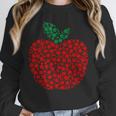 Apple Dot Pattern Art Teacher Appreciation Men Women Humor Unisex Sweatshirt, novelty gifts, funny gifts