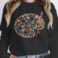 Art Teacher Pumpkin Scary Halloween Costume Men Women Unisex Sweatshirt, novelty gifts, funny gifts