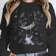 Astronaut Purple Moon Swing NASA Space Science Teacher Unisex Sweatshirt, novelty gifts, funny gifts