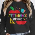 Attendance Matters Teacher Apple For Back To School Unisex Sweatshirt, novelty gifts, funny gifts Attendance Matters Teacher Apple For Back To School Unisex Sweatshirt, novelty gifts, funny gifts