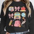 Back To School Coquette Teacher Women Girl Kindergarten PreK Unisex Sweatshirt, novelty gifts, funny gifts Back To School Coquette Teacher Women Girl Kindergarten PreK Unisex Sweatshirt, novelty gifts, funny gifts