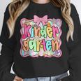 Back To School Kindergarten Preppy Teacher Girl Unisex Sweatshirt, novelty gifts, funny gifts