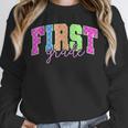 Back To School Neon Checkered First Grade Colorful Teacher Unisex Sweatshirt, novelty gifts, funny gifts Back To School Neon Checkered First Grade Colorful Teacher Unisex Sweatshirt, novelty gifts, funny gifts