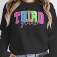 Back To School Neon Checkered Third Grade Colorful Teacher Unisex Sweatshirt, novelty gifts, funny gifts Back To School Neon Checkered Third Grade Colorful Teacher Unisex Sweatshirt, novelty gifts, funny gifts