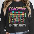 Back To School Retro Teaching Is My Jam 80s Teacher Boombox Unisex Sweatshirt, novelty gifts, funny gifts Back To School Retro Teaching Is My Jam 80s Teacher Boombox Unisex Sweatshirt, novelty gifts, funny gifts