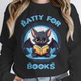 Batty About Books Lover Teacher Librarian Bookish Halloween For Men Women Kids Unisex Sweatshirt, novelty gifts, funny gifts Batty About Books Lover Teacher Librarian Bookish Halloween For Men Women Kids Unisex Sweatshirt, novelty gifts, funny gifts