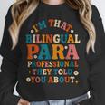 Bilingual Paraeducator Paraprofessional Parapro Teachers Unisex Sweatshirt, novelty gifts, funny gifts Bilingual Paraeducator Paraprofessional Parapro Teachers Unisex Sweatshirt, novelty gifts, funny gifts
