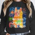 Broken Crayons Still Color Cat Teacher Unisex Sweatshirt, novelty gifts, funny gifts Broken Crayons Still Color Cat Teacher Unisex Sweatshirt, novelty gifts, funny gifts