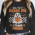 You Can't Scare Me I Teach Music Retro Teacher Halloween Unisex Sweatshirt, novelty gifts, funny gifts