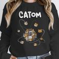 Catom Science Teacher Chemistry Lover Physics School Cat Unisex Sweatshirt, novelty gifts, funny gifts
