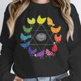 Chicken Themed Color Wheel Educational Art Teacher Artist Men Women Girls Kids Unisex Sweatshirt, novelty gifts, funny gifts