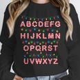 Christmas Alphabet Candy Cane Teachers Students Candy Cane For Men Women Kids Unisex Sweatshirt, novelty gifts, funny gifts Christmas Alphabet Candy Cane Teachers Students Candy Cane For Men Women Kids Unisex Sweatshirt, novelty gifts, funny gifts