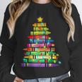 Christmas Tree Made Of Crayons School Teacher Life Student Unisex Sweatshirt, novelty gifts, funny gifts