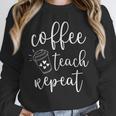 Coffee Teach Repeat Cute Costume Teacher Coffee Lover Unisex Sweatshirt, novelty gifts, funny gifts