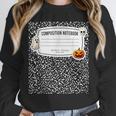 Composition Notebook Costume Adult Halloween For Teachers Unisex Sweatshirt, novelty gifts, funny gifts Composition Notebook Costume Adult Halloween For Teachers Unisex Sweatshirt, novelty gifts, funny gifts