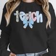 Coquette Bow Teach Teacher Happy First Day Back To School Unisex Sweatshirt, novelty gifts, funny gifts Coquette Bow Teach Teacher Happy First Day Back To School Unisex Sweatshirt, novelty gifts, funny gifts