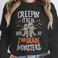 Creepin It Real With My 2nd Grade Monsters Halloween Teacher For Men Women Kids Unisex Sweatshirt, novelty gifts, funny gifts Creepin It Real With My 2nd Grade Monsters Halloween Teacher For Men Women Kids Unisex Sweatshirt, novelty gifts, funny gifts