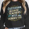 Custodian Because Teachers Need Heroes Too School Janitor Unisex Sweatshirt, novelty gifts, funny gifts Custodian Because Teachers Need Heroes Too School Janitor Unisex Sweatshirt, novelty gifts, funny gifts