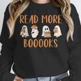 Cute Booooks Ghost Read More Books Teacher Halloween Unisex Sweatshirt, novelty gifts, funny gifts