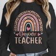 Cute Daycare Teacher Rainbow Leopard Print Childcare Worker Unisex Sweatshirt, novelty gifts, funny gifts Cute Daycare Teacher Rainbow Leopard Print Childcare Worker Unisex Sweatshirt, novelty gifts, funny gifts
