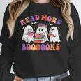 Cute Ghost Read More Books Lover Teacher Halloween Costume Unisex Sweatshirt, novelty gifts, funny gifts
