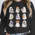 Cute Ghost Reading Books Teacher Halloween Reading Men Women Kids Unisex Sweatshirt, novelty gifts, funny gifts