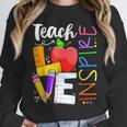 Cute Teach Love And Inspire Men Women Teacher Unisex Sweatshirt, novelty gifts, funny gifts