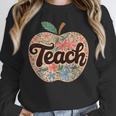 Cute Teacher With Apple Retro Teacher Kids Back To School Unisex Sweatshirt, novelty gifts, funny gifts Cute Teacher With Apple Retro Teacher Kids Back To School Unisex Sweatshirt, novelty gifts, funny gifts