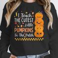 Cute Teacher Halloween For Women Men Teacher Pumpkin Unisex Sweatshirt, novelty gifts, funny gifts