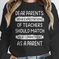 Dear Parents Your Expectations Of Teachers Should Match Men Women Unisex Sweatshirt, novelty gifts, funny gifts Dear Parents Your Expectations Of Teachers Should Match Men Women Unisex Sweatshirt, novelty gifts, funny gifts