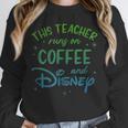 Disney This Teacher Runs On Coffee And Disney Gradient Logo Unisex Sweatshirt, novelty gifts, funny gifts Disney This Teacher Runs On Coffee And Disney Gradient Logo Unisex Sweatshirt, novelty gifts, funny gifts