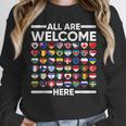 ESL Teacher All Are Welcome Here For Worlds Virtual Teachers Unisex Sweatshirt, novelty gifts, funny gifts ESL Teacher All Are Welcome Here For Worlds Virtual Teachers Unisex Sweatshirt, novelty gifts, funny gifts