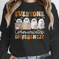 Everyone Communicates Differently Halloween Sped Teacher Unisex Sweatshirt, novelty gifts, funny gifts Everyone Communicates Differently Halloween Sped Teacher Unisex Sweatshirt, novelty gifts, funny gifts