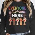 Everyone Is Welcome Here Shirt Teacher Unisex Sweatshirt, novelty gifts, funny gifts Everyone Is Welcome Here Shirt Teacher Unisex Sweatshirt, novelty gifts, funny gifts