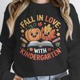 Fall In Love With Kindergarten Autumn Kindergarten Teacher Unisex Sweatshirt, novelty gifts, funny gifts Fall In Love With Kindergarten Autumn Kindergarten Teacher Unisex Sweatshirt, novelty gifts, funny gifts