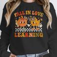 Fall In Love With Learning Autumn Pumpkin Fall Teacher Kids Unisex Sweatshirt, novelty gifts, funny gifts Fall In Love With Learning Autumn Pumpkin Fall Teacher Kids Unisex Sweatshirt, novelty gifts, funny gifts