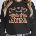 Fall In Love With Learning Autumn Teacher Thanksgiving Unisex Sweatshirt, novelty gifts, funny gifts Fall In Love With Learning Autumn Teacher Thanksgiving Unisex Sweatshirt, novelty gifts, funny gifts