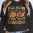Fall In Love With Learning Retro Autumn Thanksgiving Teacher Unisex Sweatshirt, novelty gifts, funny gifts Fall In Love With Learning Retro Autumn Thanksgiving Teacher Unisex Sweatshirt, novelty gifts, funny gifts