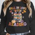 Fall In Love With Reading Halloween Stack Of Book Teacher Unisex Sweatshirt, novelty gifts, funny gifts Fall In Love With Reading Halloween Stack Of Book Teacher Unisex Sweatshirt, novelty gifts, funny gifts