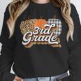 Fall Teacher Shirt 3rd Grade Teacher Retro Halloween Pumpkin Unisex Sweatshirt, novelty gifts, funny gifts