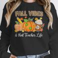 Fall Vibes And That Teacher Life Autumn Thanksgiving Unisex Sweatshirt, novelty gifts, funny gifts Fall Vibes And That Teacher Life Autumn Thanksgiving Unisex Sweatshirt, novelty gifts, funny gifts