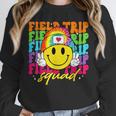 Field Trip Squad Groovy Field Day Smile Face Teacher Tie Dye Unisex Sweatshirt, novelty gifts, funny gifts Field Trip Squad Groovy Field Day Smile Face Teacher Tie Dye Unisex Sweatshirt, novelty gifts, funny gifts
